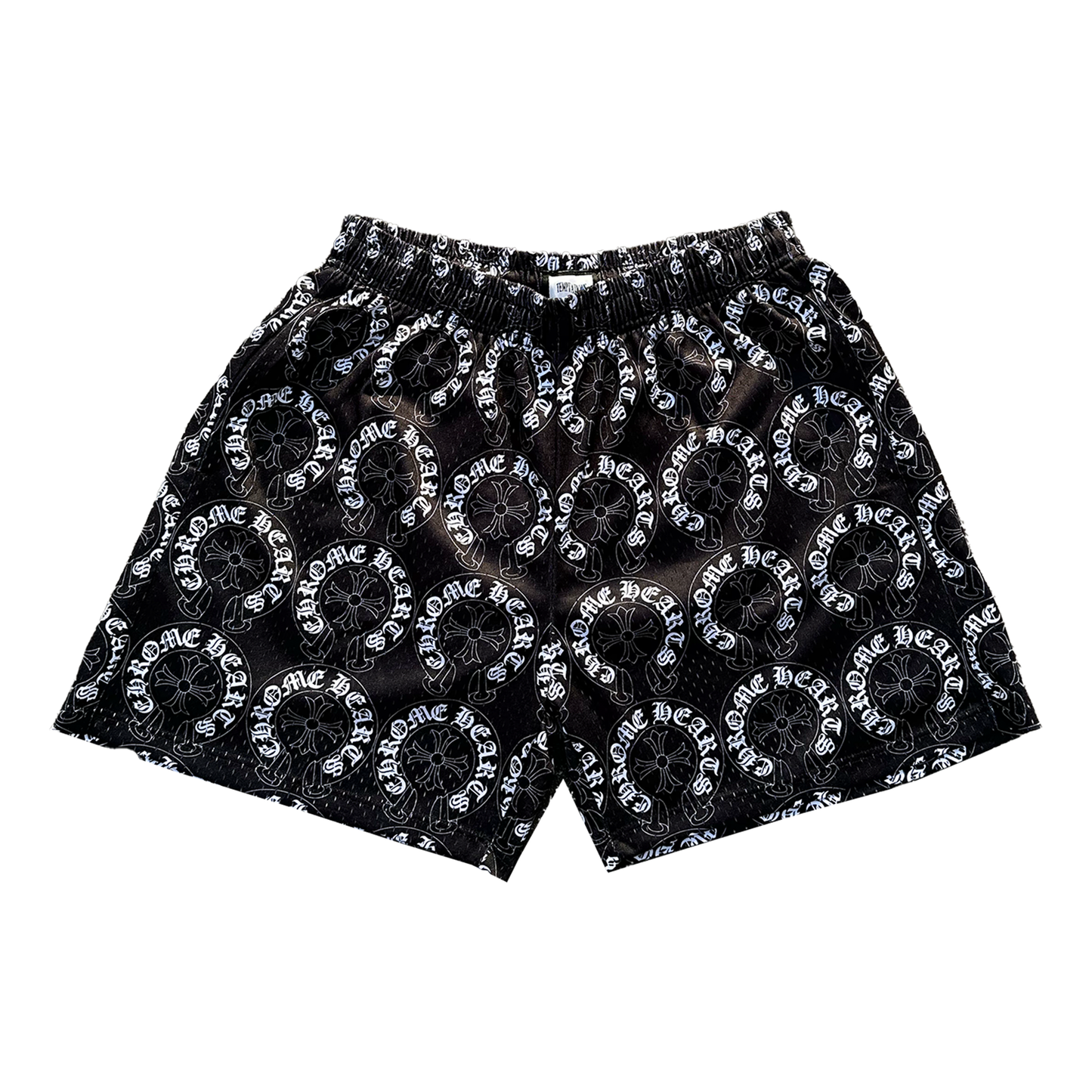 Chrome Black Mesh Shorts