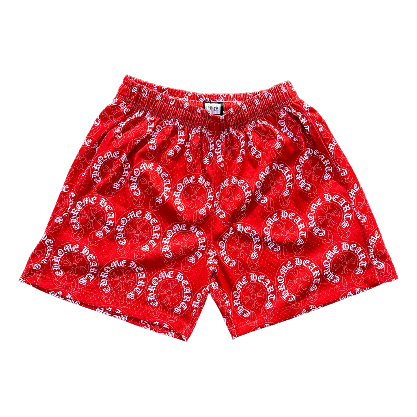 Chrome Red Mesh Shorts