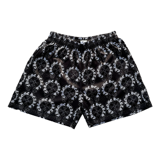 Chrome Black Mesh Shorts