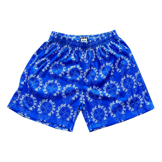 Chrome Blue Mesh Shorts