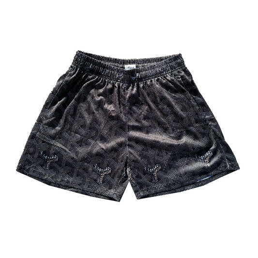 Black Paris Mesh Shorts