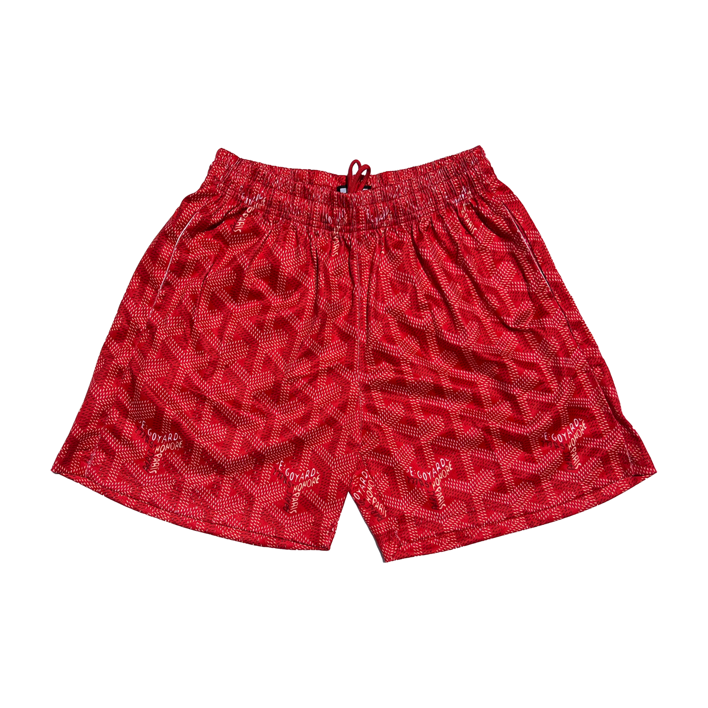 Red Paris Mesh Shorts